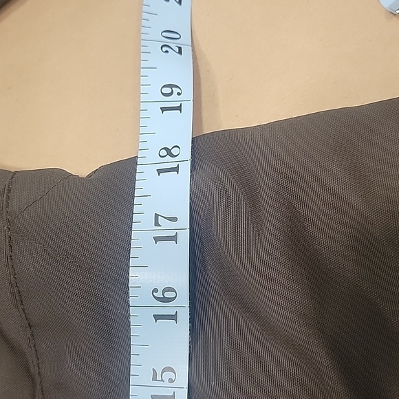 Zara Basic Coat, Size M, Zipper and Toggle Closure, 6 Pocket, Dark Dark Brown - Picture 11 of 13